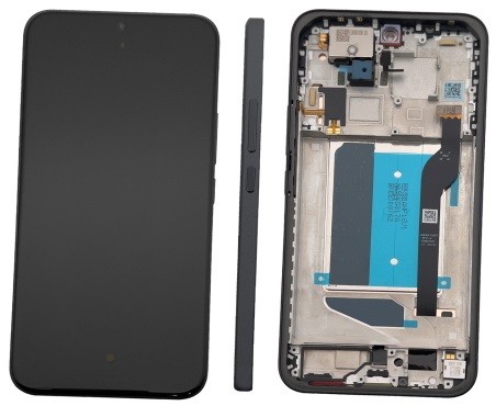 LCD screen Xiaomi Redmi Note 15 Pro+ 5G with touch screen with frame Black original (service pack)