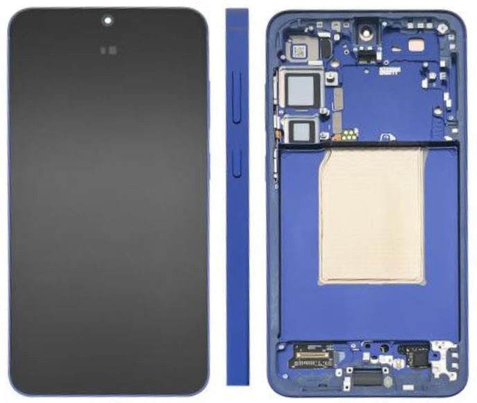 LCD ekrāns Samsung S936 S25 Plus ar skārienjutīgo stiklu un rāmi Navy oriģināls (assembled service pack)