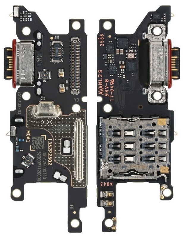 Elastīgais savienotājs Xiaomi Poco F8 Pro 5G ar uzlādes savienotāju un mikrofonu, SIM kartes kontaktu oriģināls (service pack)