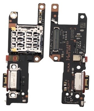 Elastīgais savienotājs Xiaomi Redmi Note 15 Pro 5G ar uzlādes savienotāju un mikrofonu, SIM kartes kontaktu oriģināls (service pack)
