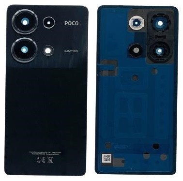 Задняя крышка Xiaomi Poco M6 Pro черный оригинал (service pack)