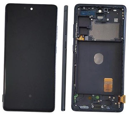 LCD ekrāns Samsung G780/G781 S20 FE ar skārienekrānu un rāmi Cloud Navy oriģināls (service pack)