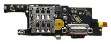 Flex Xiaomi 17 Ultra ar uzlādes savienotāju un mikrofonu, oriģināls SIM kartes kontakts (servisa komplekts)