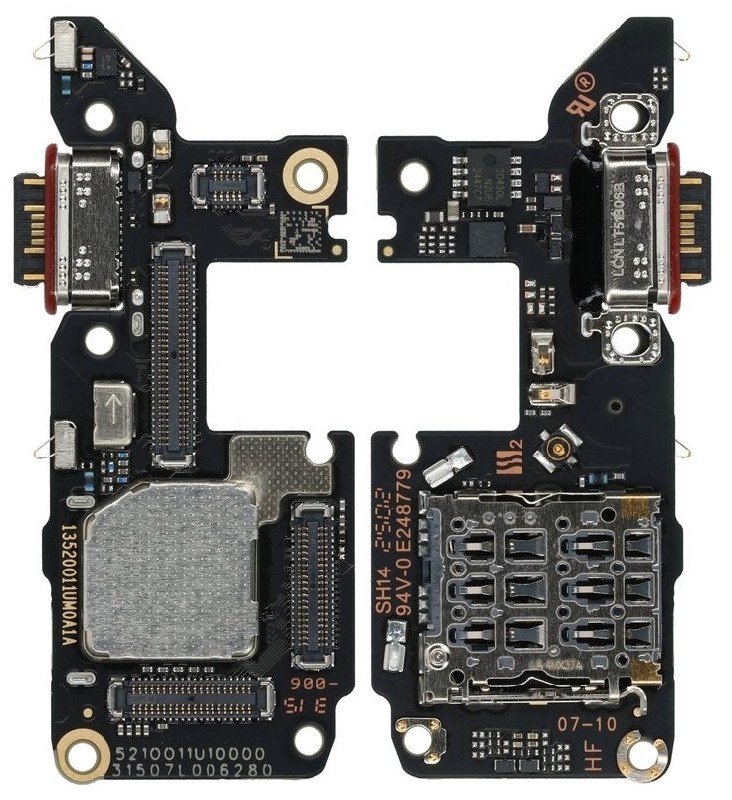 Flex Xiaomi Poco F7 Ultra 5G ar uzlādes konektoru un mikrofonu, SIM kartes kontakts oriģināls (service pack)