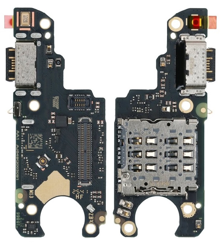 Flex Xiaomi Redmi Note 15 4G ar uzlādes konektoru un mikrofonu, SIM kartes kontakts oriģināls (service pack)
