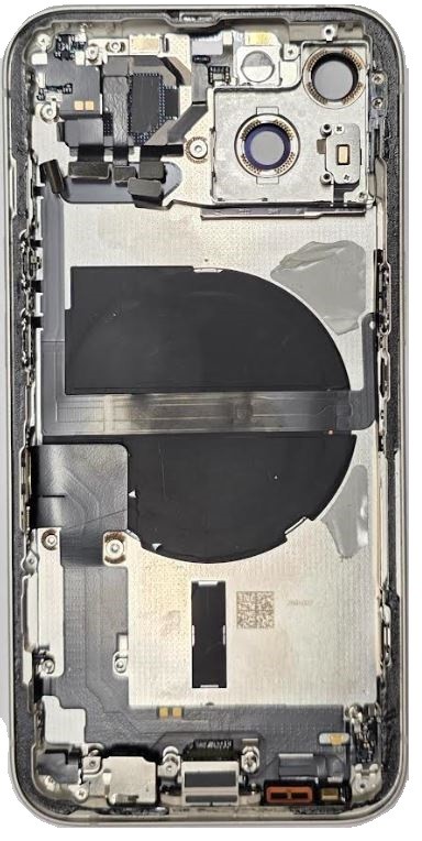 Baterijas vāciņš iPhone 13 Starlight ar NFC uzlādes flex, mikrofonu oriģināls (lietots Grade A)