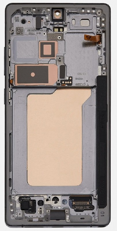 LCD ekrāns Samsung S938 S25 Ultra ar skārienekrānu un rāmi Titanium Jet Black oriģināls (saliktais service pack)