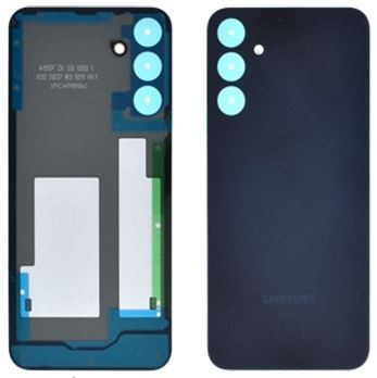 Samsung A155 A15 4G/A156 A15 5G aizmugurējais vāciņš, drosmīgi melns (bez kameras stikliņa), oriģināls (lietots, B klase)