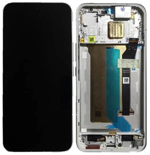 LCD ekrāns Xiaomi Pocophone X8 Pro Max ar skārienekrānu un rāmi, balts, oriģināls (servisa iepakojums)