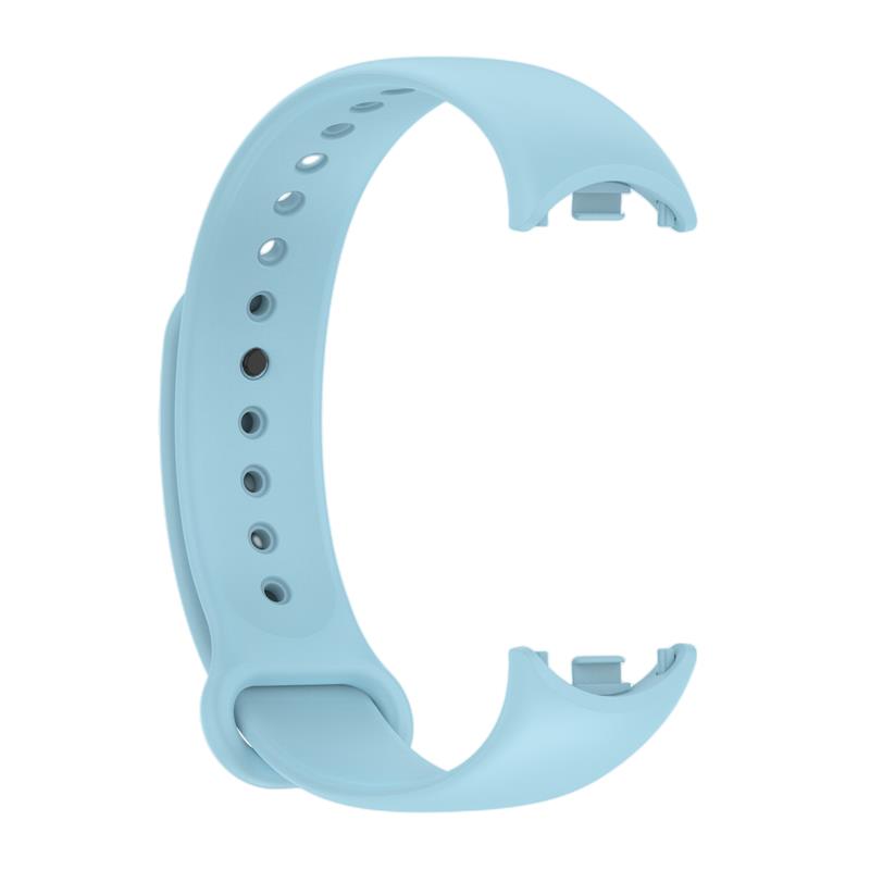 SILIKONA SIKSNIŅA MI BAND 8/M8 (9). GAIŠI ZILA