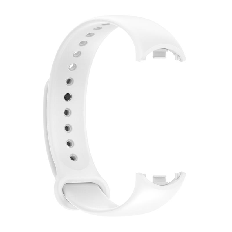 SILIKONA SIKSNIŅA MI BAND 8/M8 (2). BALTA