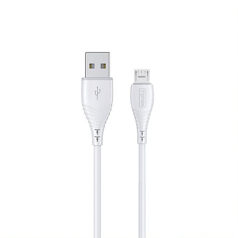Kabelis T-PHOX Nature Micro USB, balts, 1.2M 3A