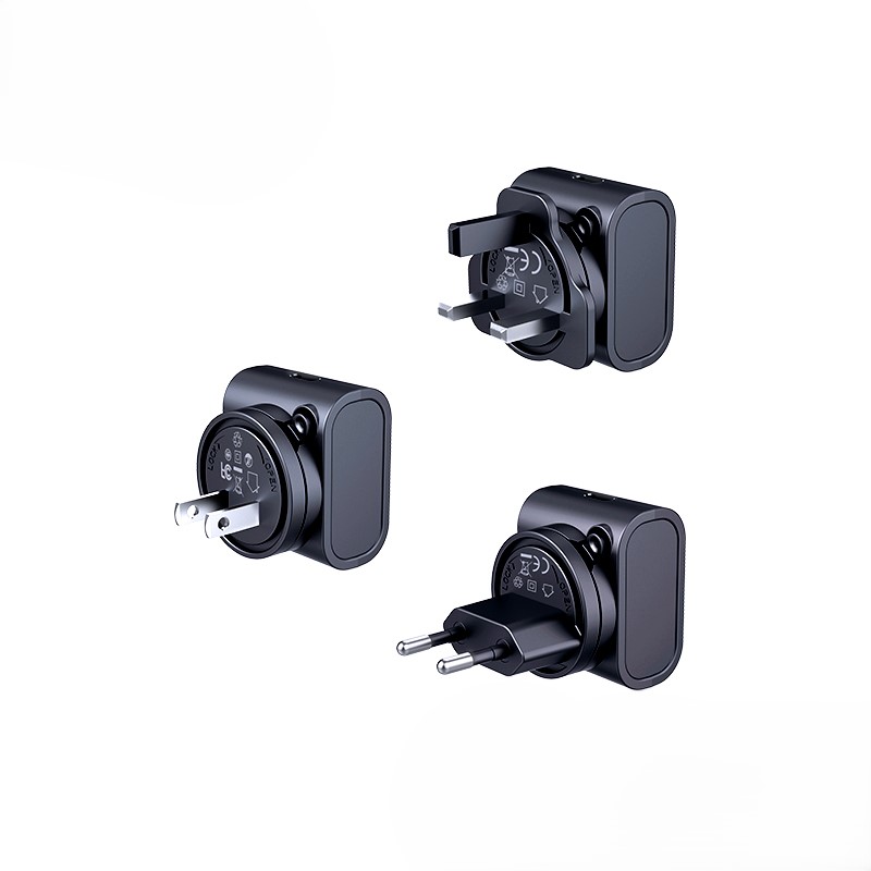 REMAX ceļojumu lādētāja komplekts 30W RP-U192 EU/UK/US melns