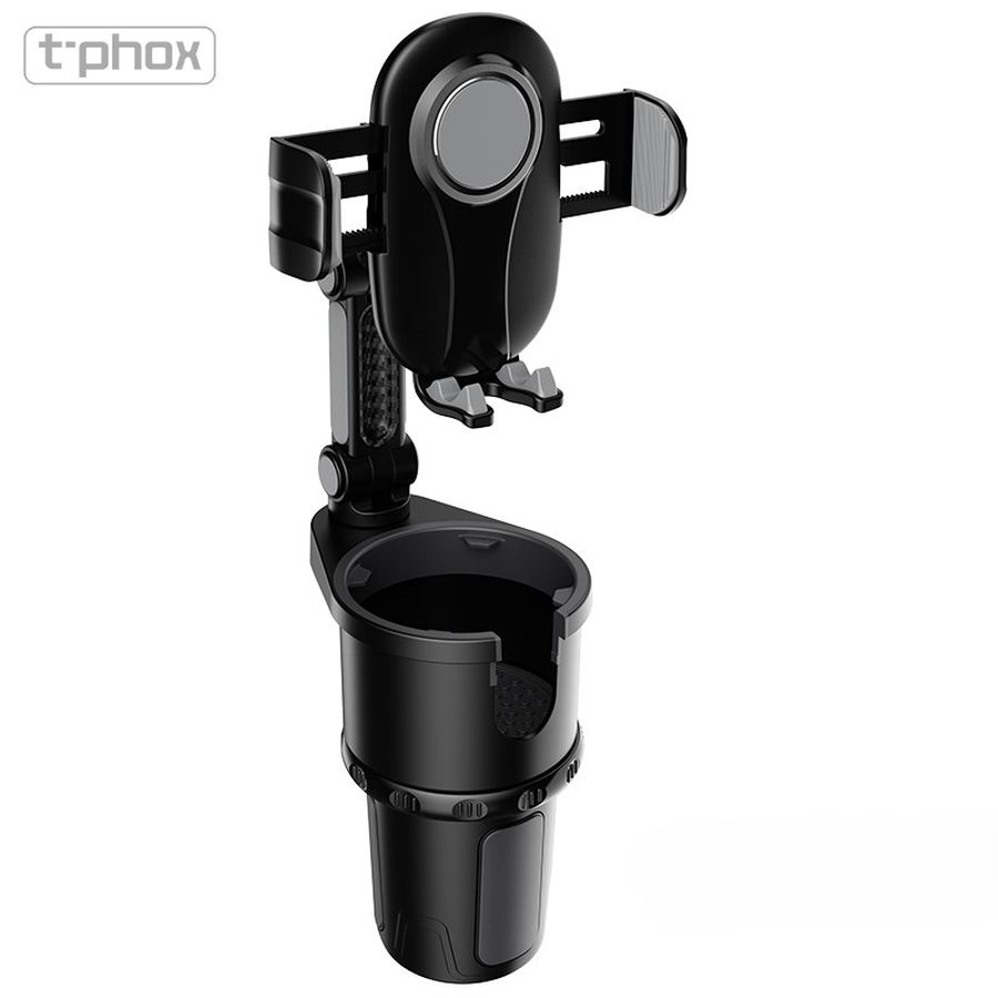 T-PHOX AUTO TURĒTĀJS TH-07 AR GLĀZES TURĒTĀJU MELNS