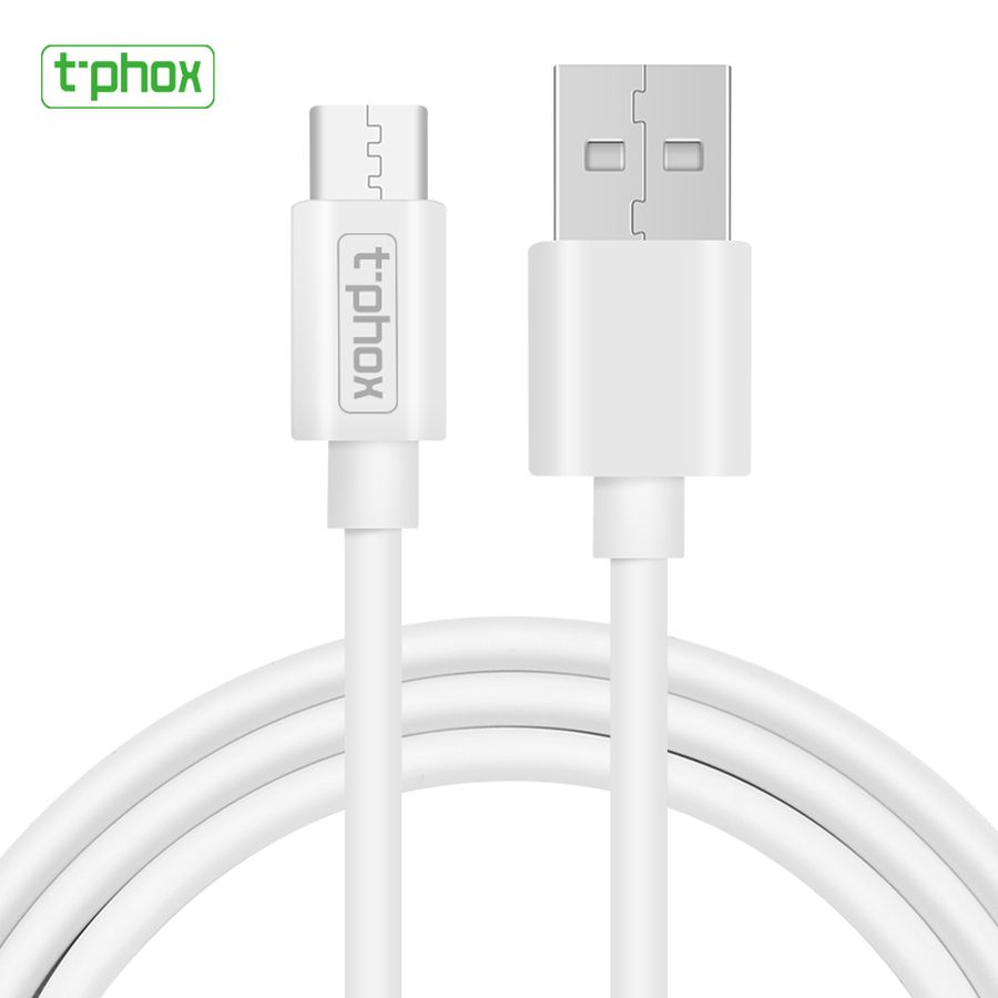 T-PHOX kabelis Exceed USB-C, balts, 1M