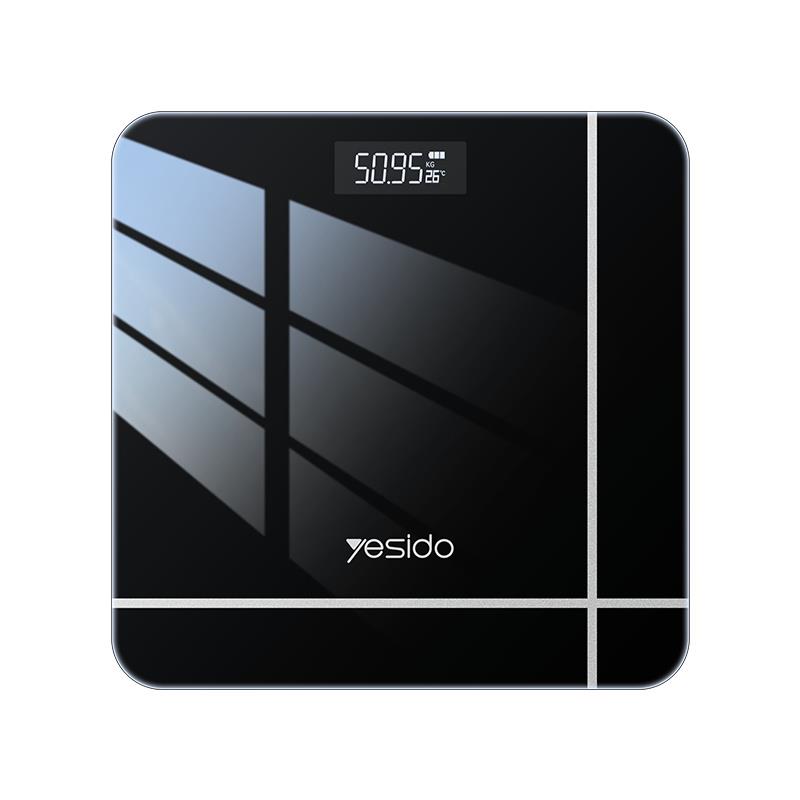 YESIDO elektroniskie vannas istabas svari MG09 līdz 150KG melni