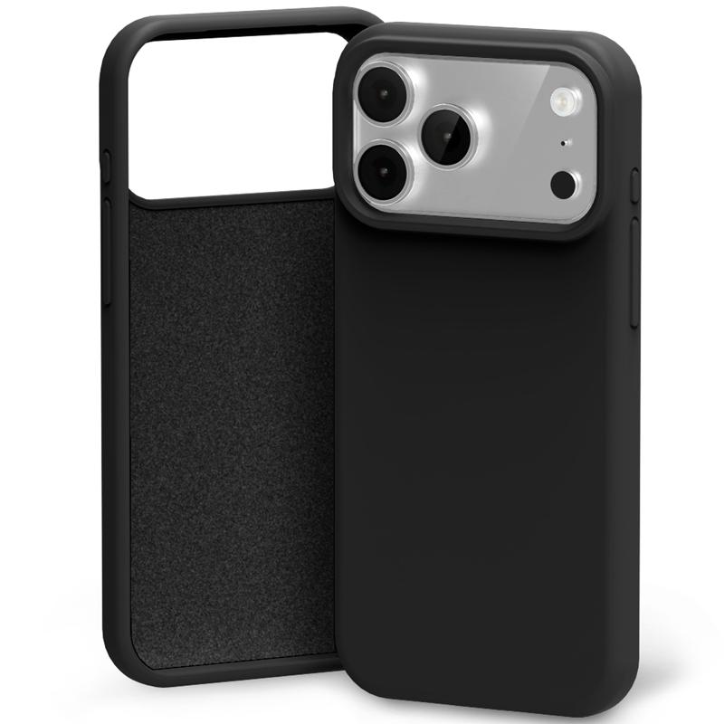 Mercury Silicone maciņš iPhone 17 Pro Max / 18 Pro Max, melns