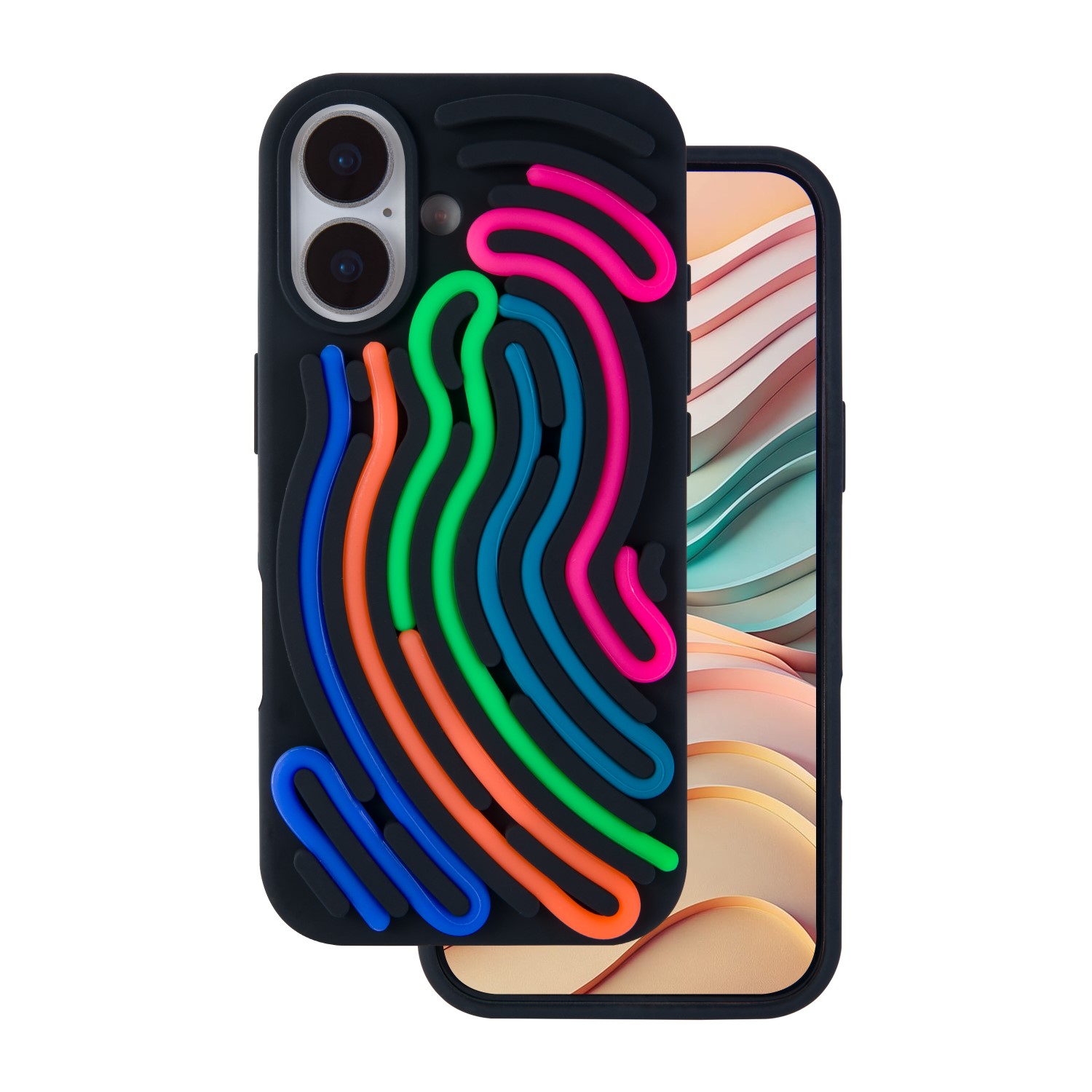 DIY Snake maciņš paredzēts iPhone 17 6,3" melns