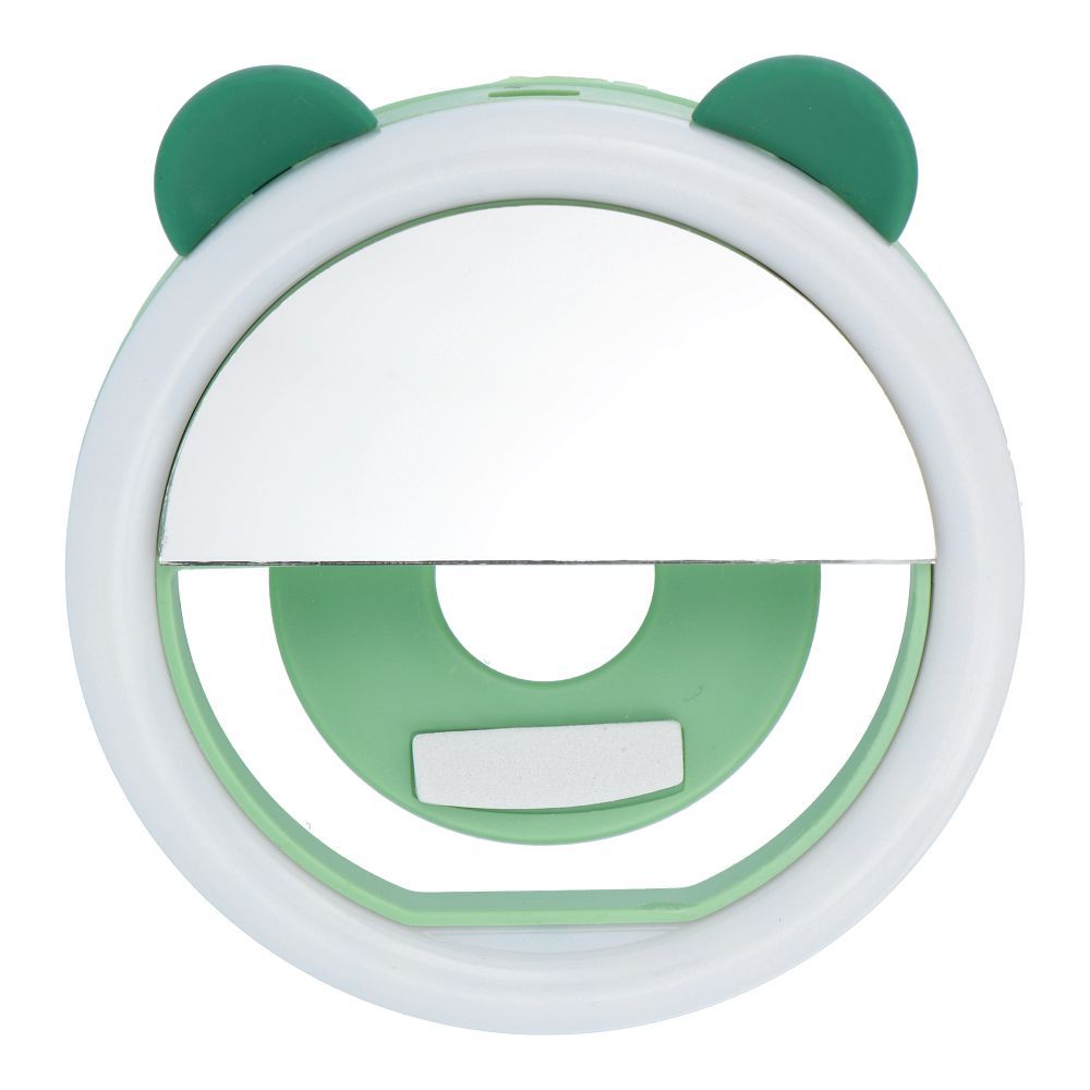 Lampa LED Ring do selfie na telefon RK12 zaļš miś