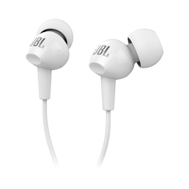 Austiņas JBL C100SI balts