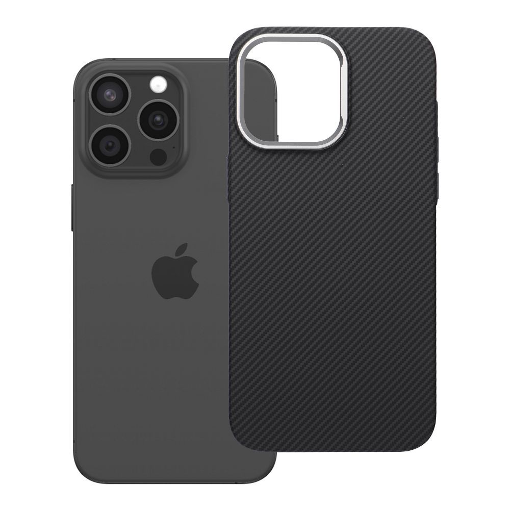 Ar MagSafe saderīgs K-Look maciņš iPhone 15 PRO MAX, melns