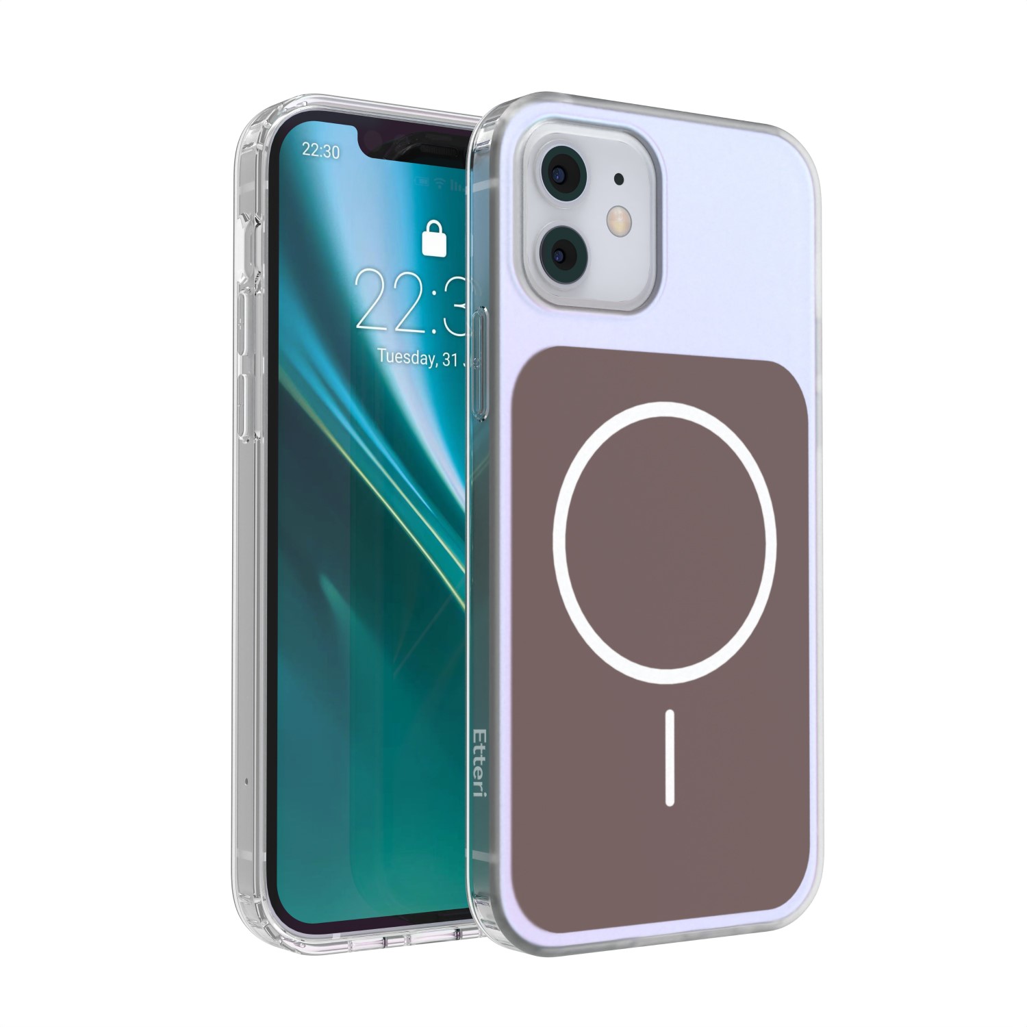 Etteri Hidden Pearl чехол для iPhone 12 / 12 Pro 6,1'' коричневый