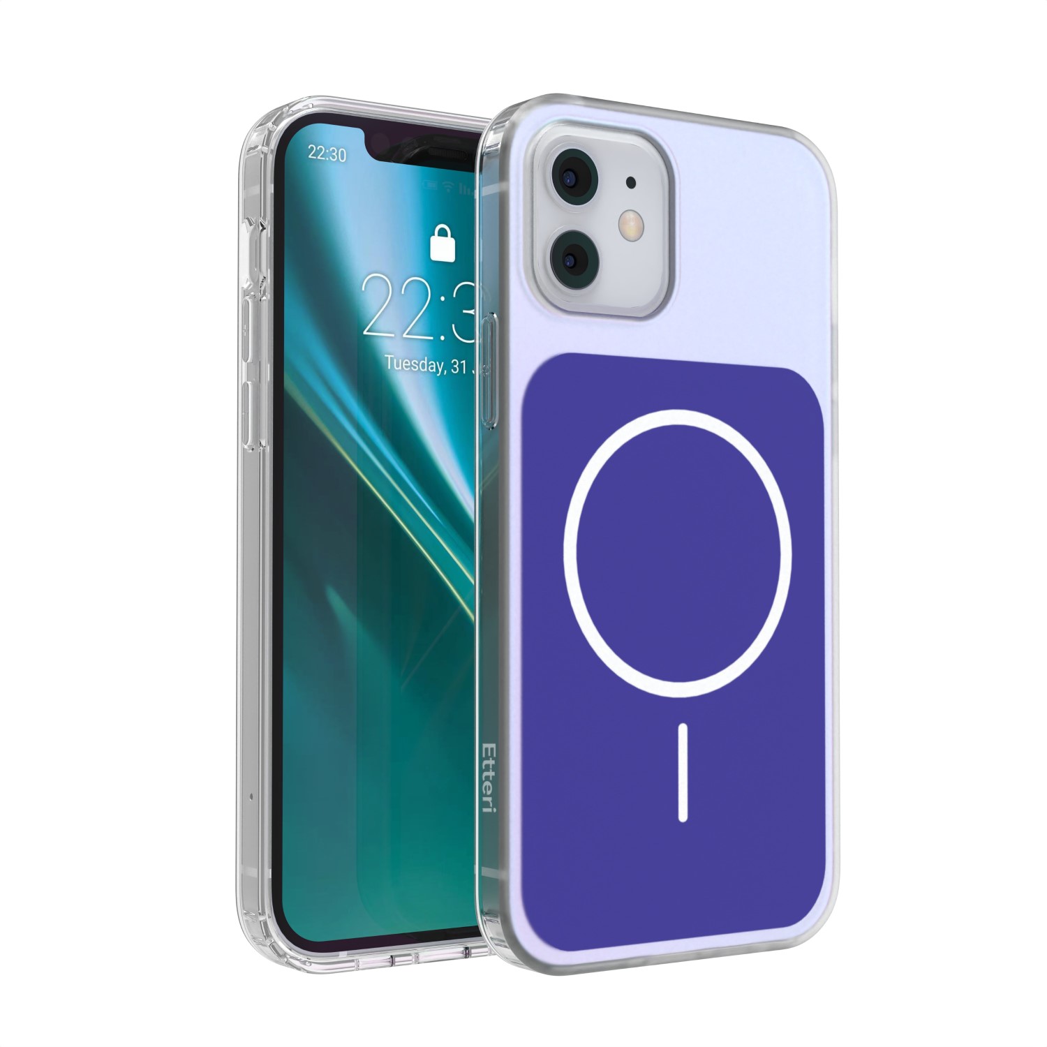 Etteri Hidden Pearl maciņš iPhone 12 / 12 Pro 6,1'' tumši zils