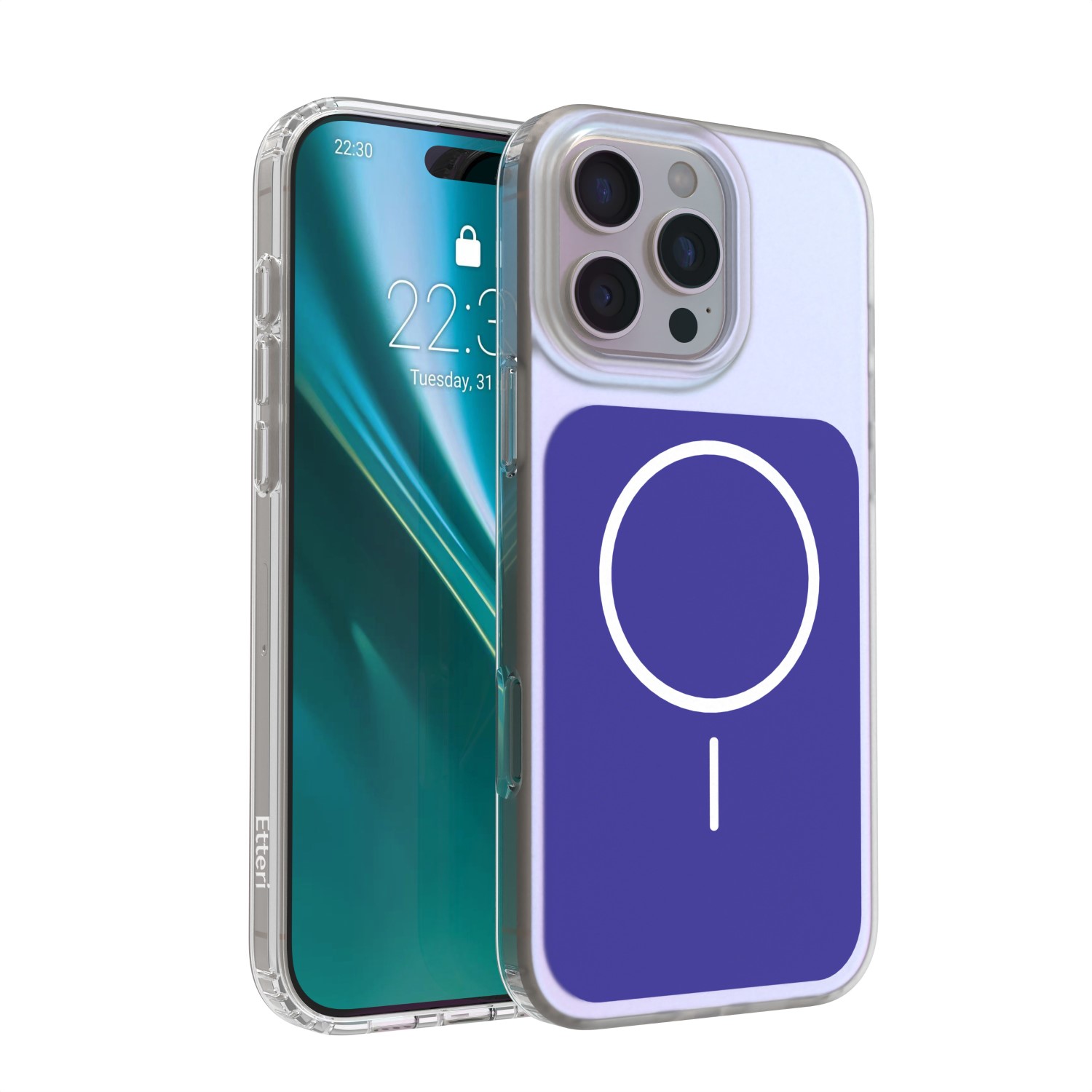 Etteri Hidden Pearl maciņš iPhone 16 Pro Max 6,9" tumši zils