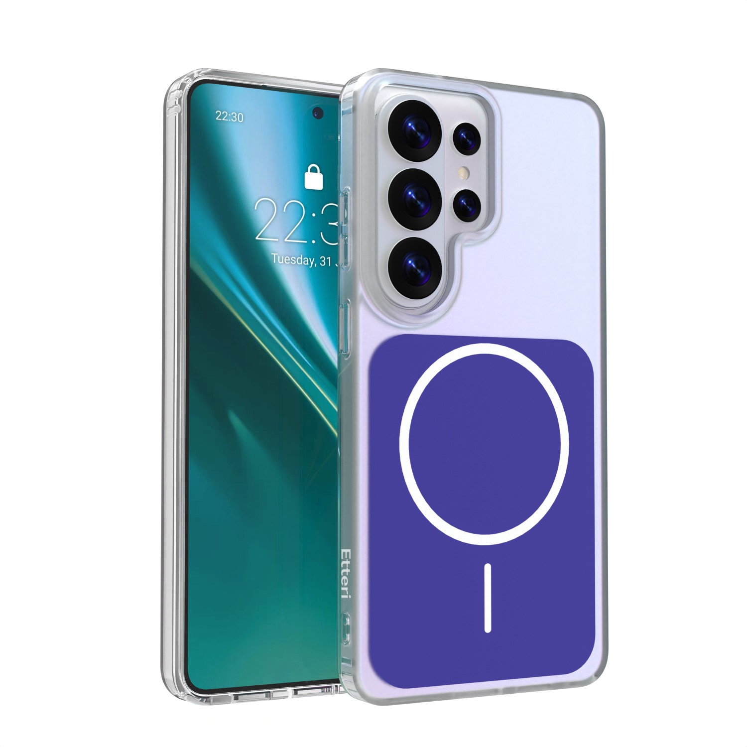 Etteri Hidden Pearl maciņš Samsung Galaxy S26 Ultra tumši zils