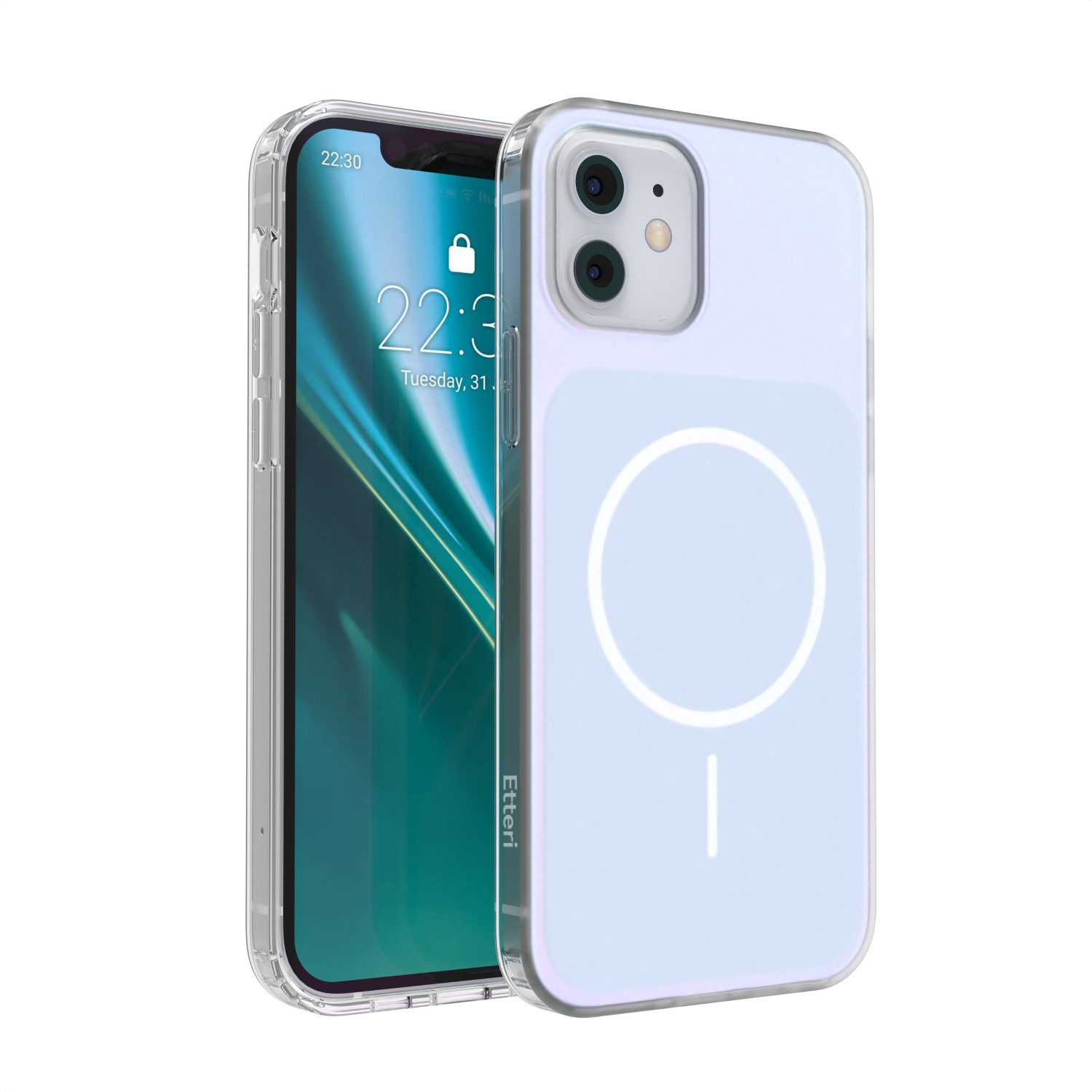 Etteri Hidden Pearl чехол для iPhone 12 / 12 Pro 6,1'' голубой