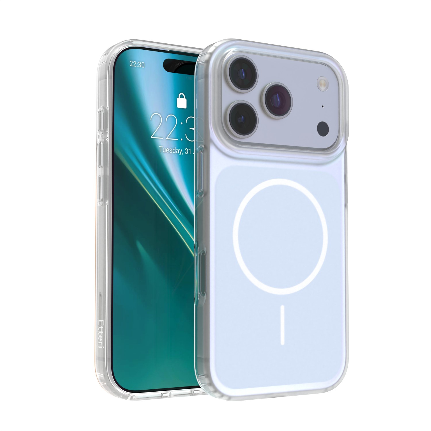 Etteri Hidden Pearl maciņš iPhone 17 Pro 6,3" gaiši zils