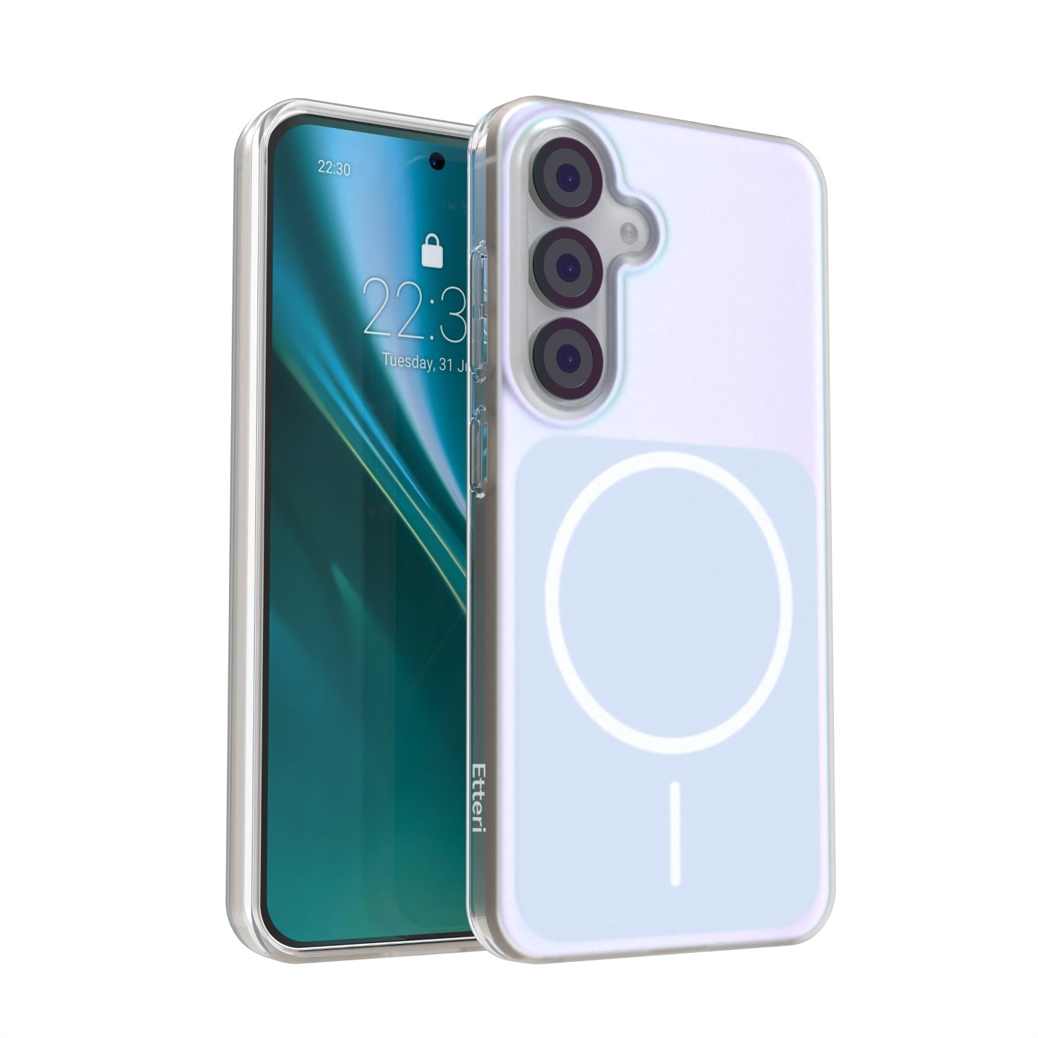 Etteri Hidden Pearl maciņš Samsung Galaxy S25 gaiši zils