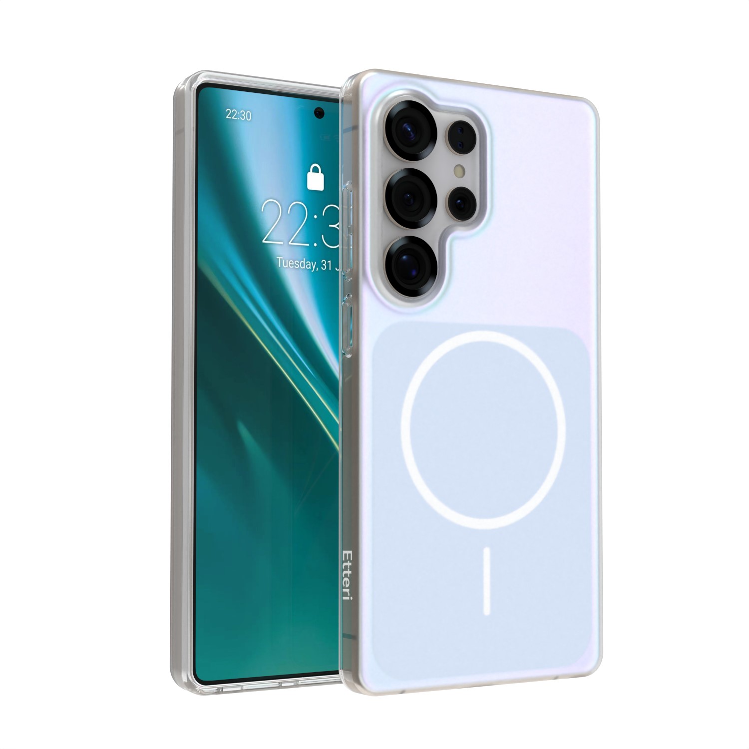 Etteri Hidden Pearl maciņš Samsung Galaxy S25 Ultra gaiši zils