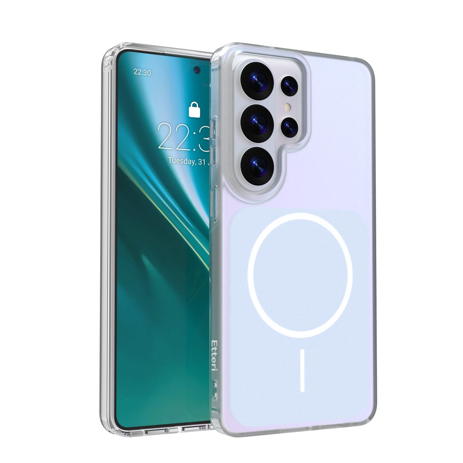 Etteri Hidden Pearl maciņš Samsung S26 Ultra gaiši zils