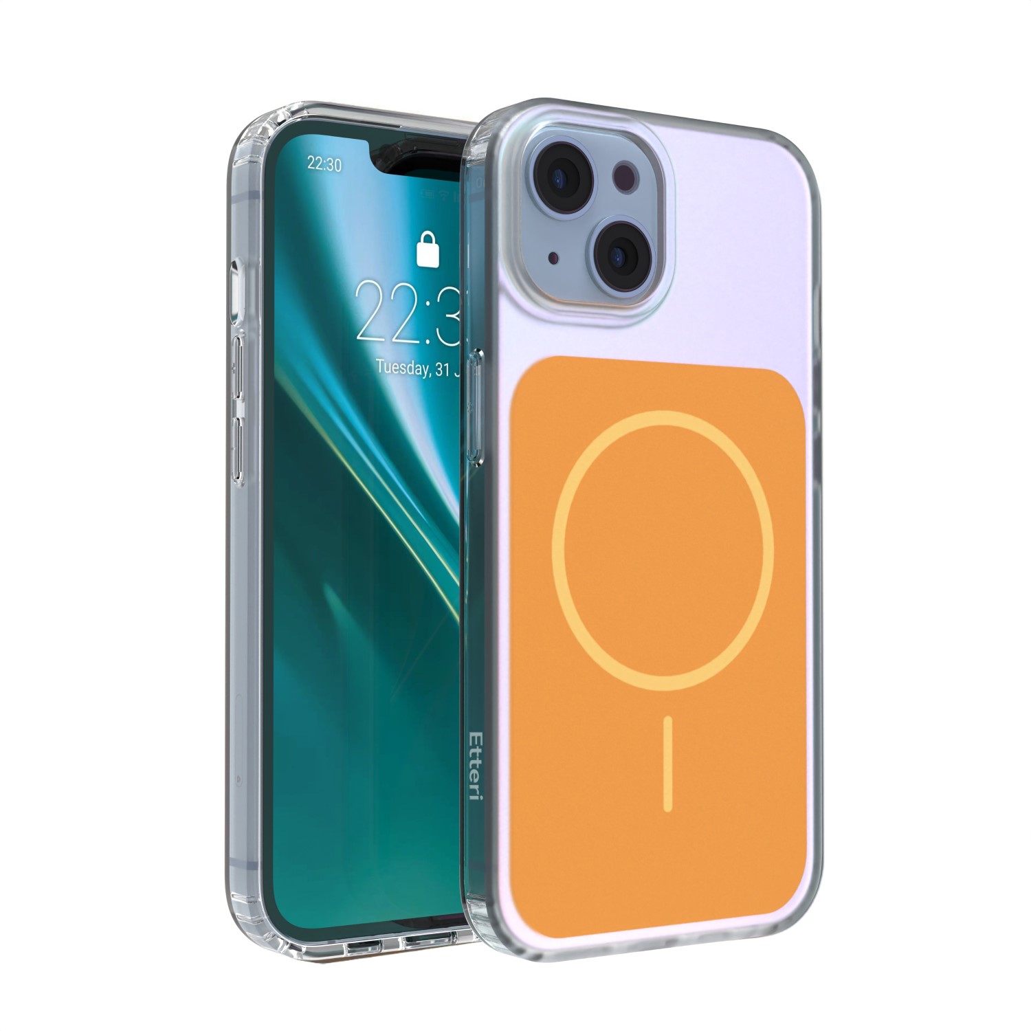 Etteri Hidden Pearl maciņš iPhone 14 6,1" oranžs