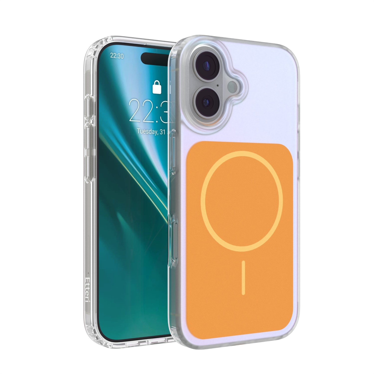 Etteri Hidden Pearl maciņš iPhone 17 6,3" oranžs