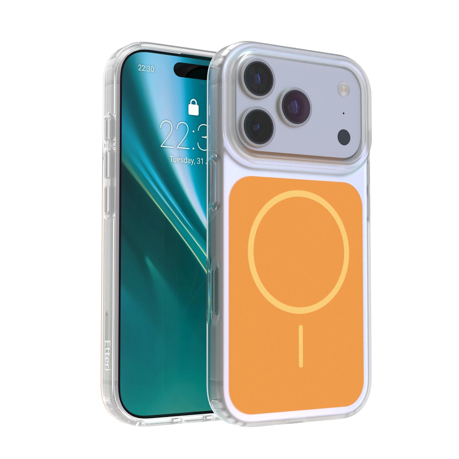 Etteri Hidden Pearl maciņš iPhone 17 Pro 6,3" oranžs