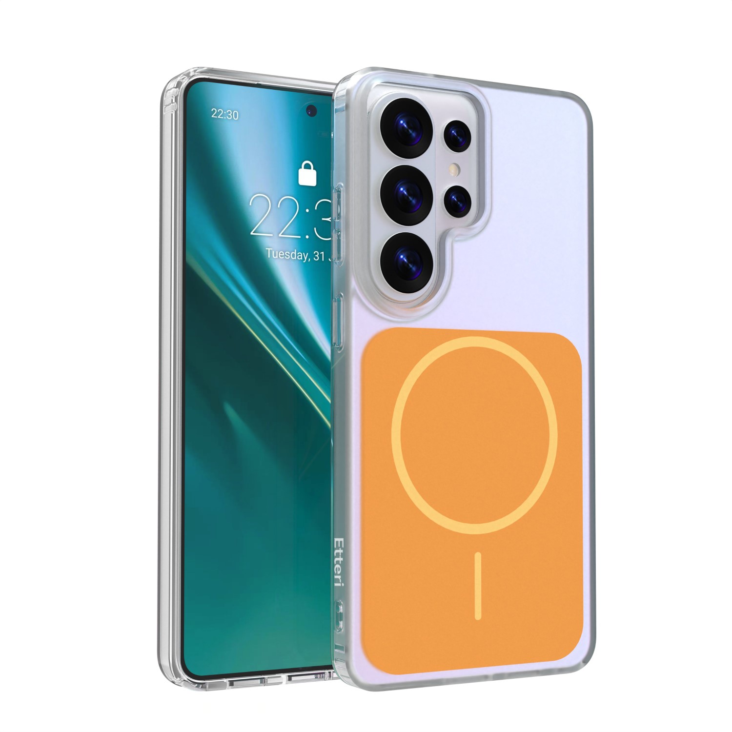 Etteri Hidden Pearl maciņš Samsung Galaxy S26 Ultra oranžs
