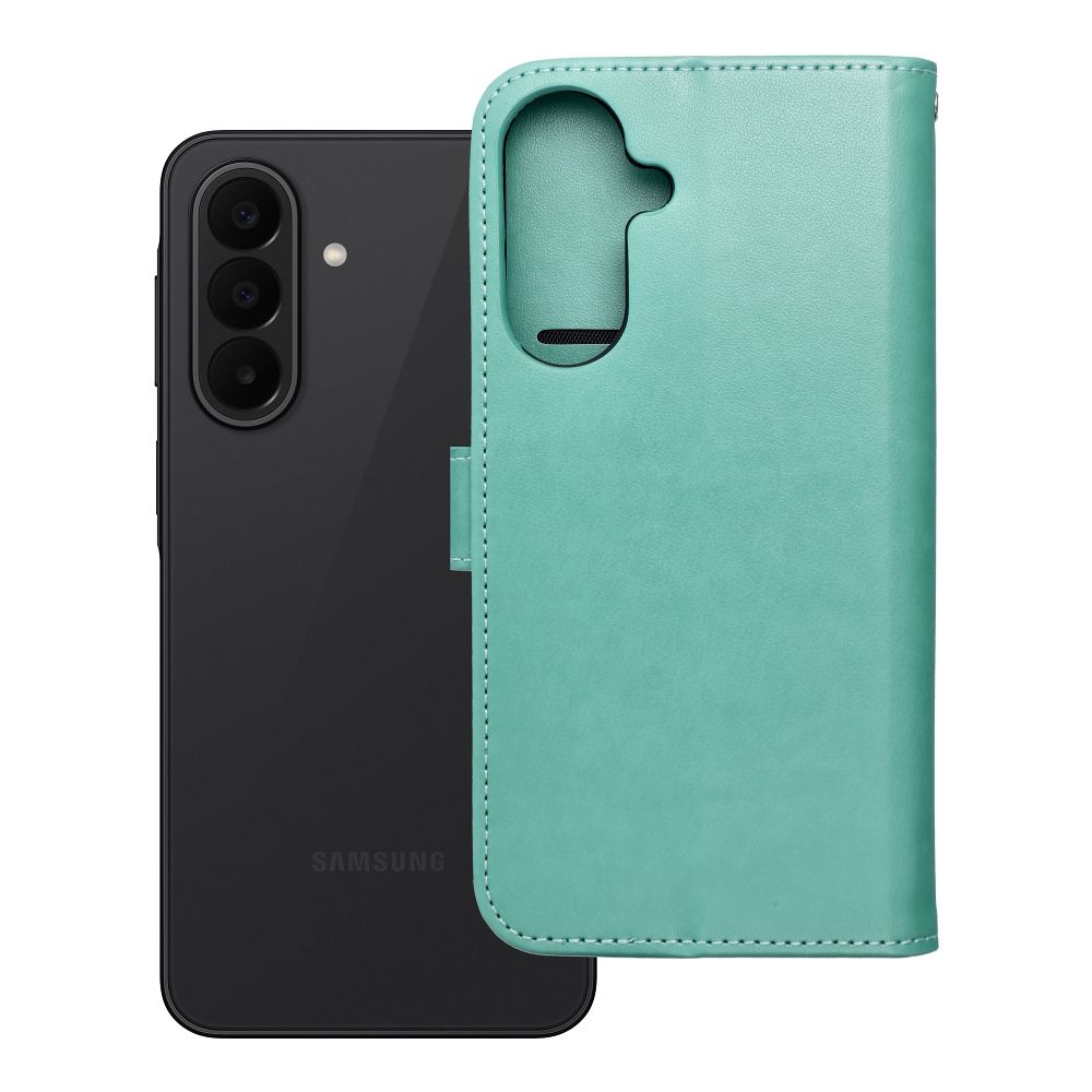 MEZZO Grāmatveida maciņš priekš SAMSUNG A27 koks zaļš