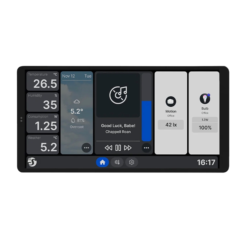 Shelly Wall Display X2 WiFi/BLU (balts)