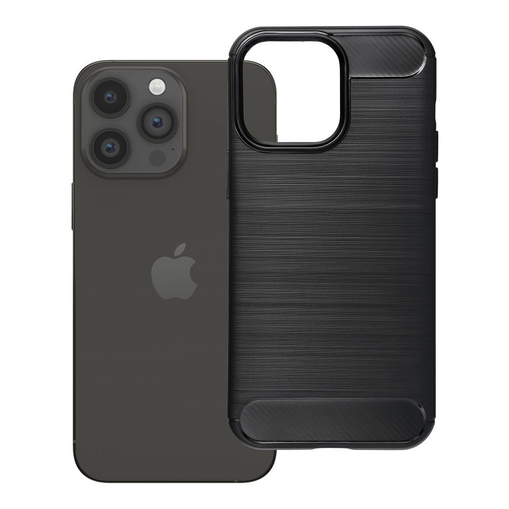 Maciņš iPhone 14 PRO MAX Carbon 2.0 melns