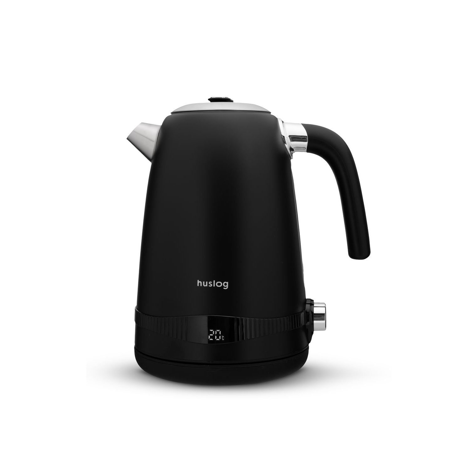 Huslog retro tējkanna ar temperatūras kontroli melna 1,7L 2200W