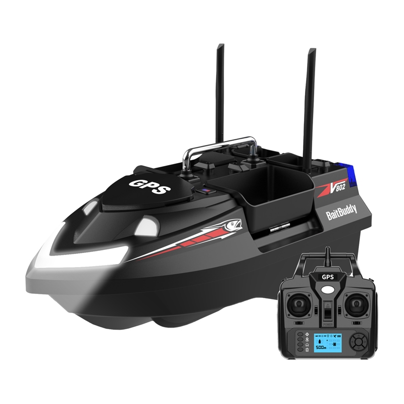 Flytec V802 PRO 12000mah ēsmas laiva (melna)
