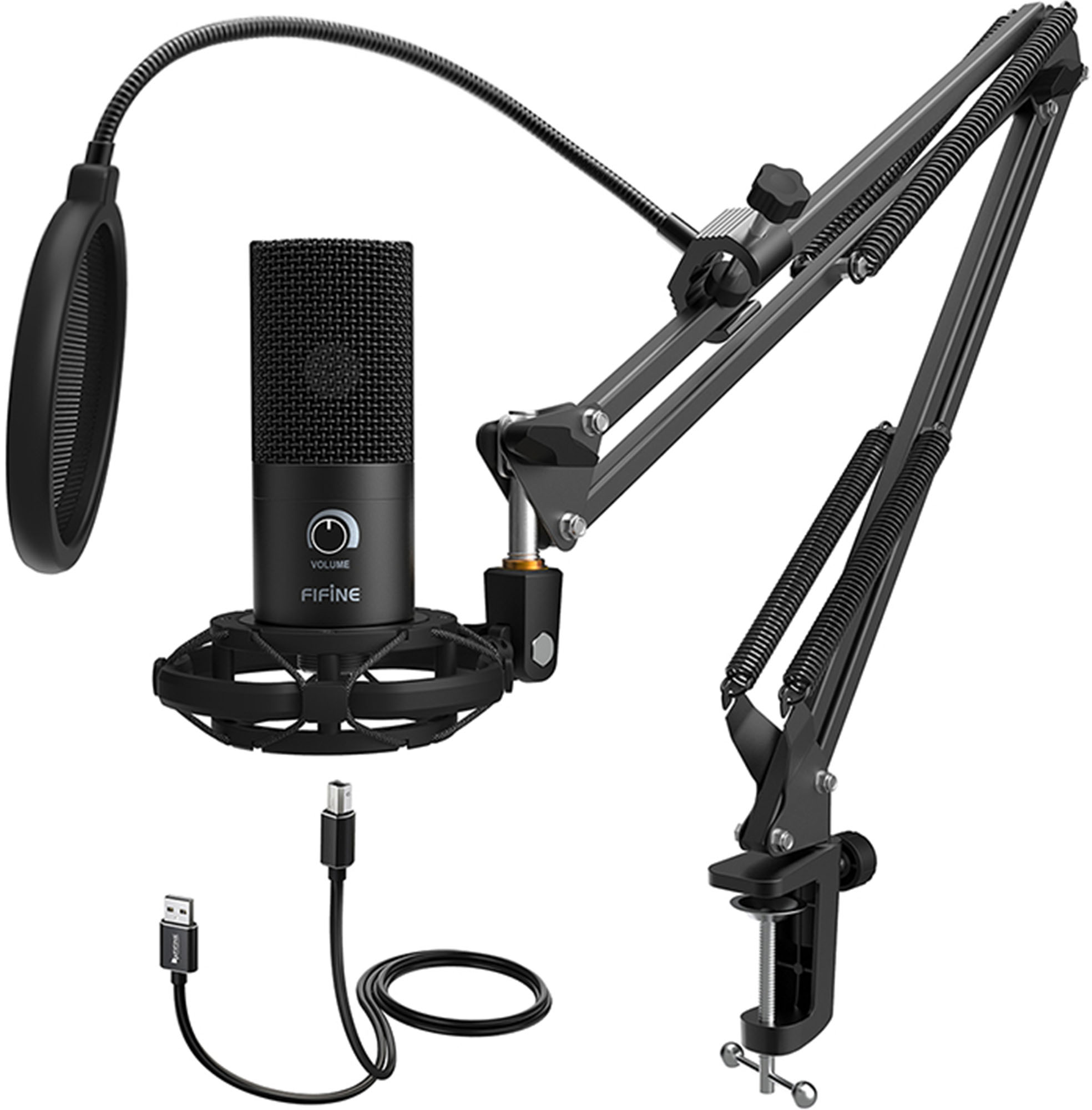 Fifine T669 studijas mikrofons (melns)