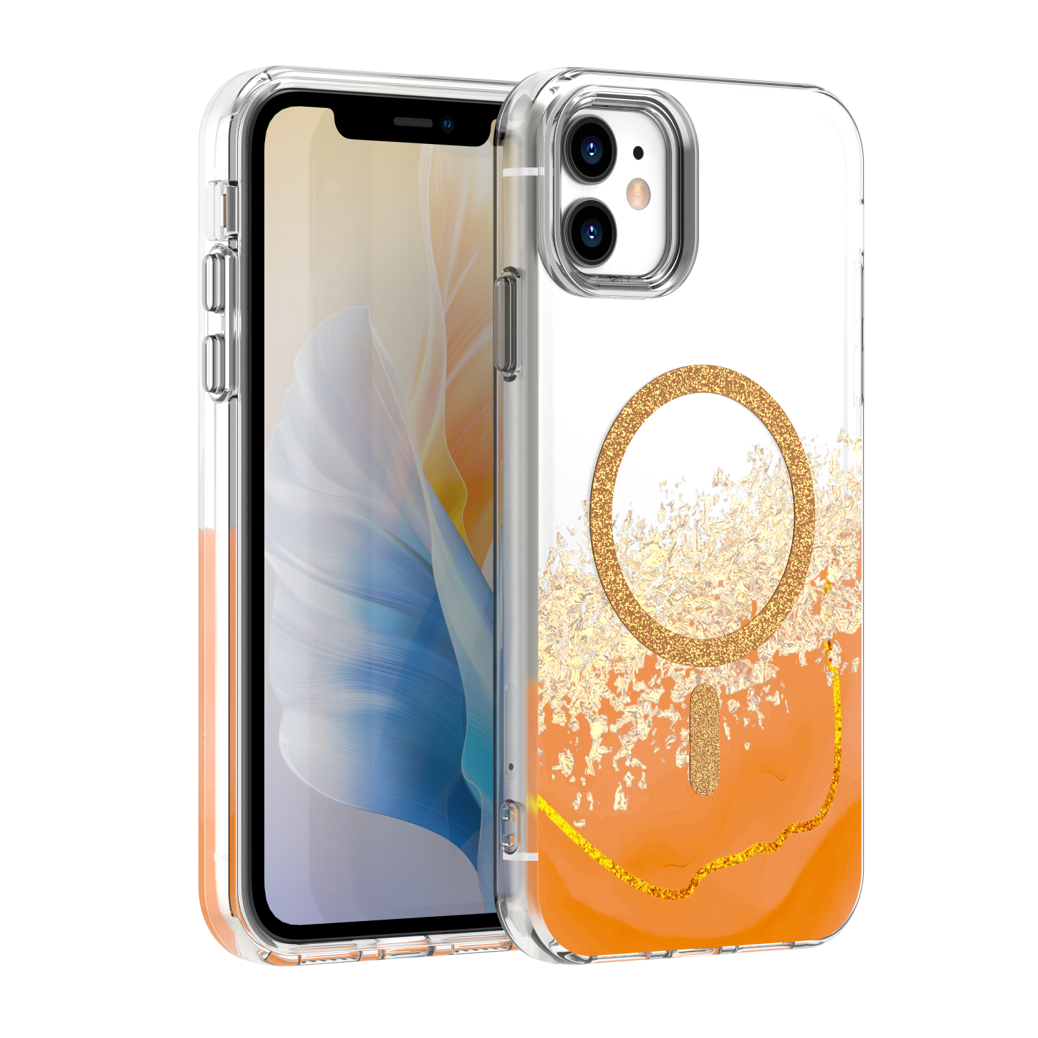 Epoxy Mag maciņš iPhone 11 oranžs