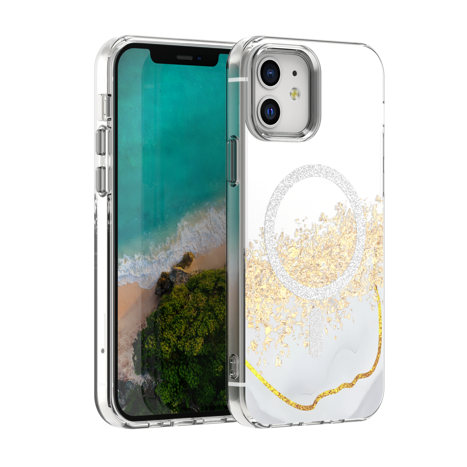 Epoxy Mag maciņš iPhone 12 / 12 Pro 6,1" balts