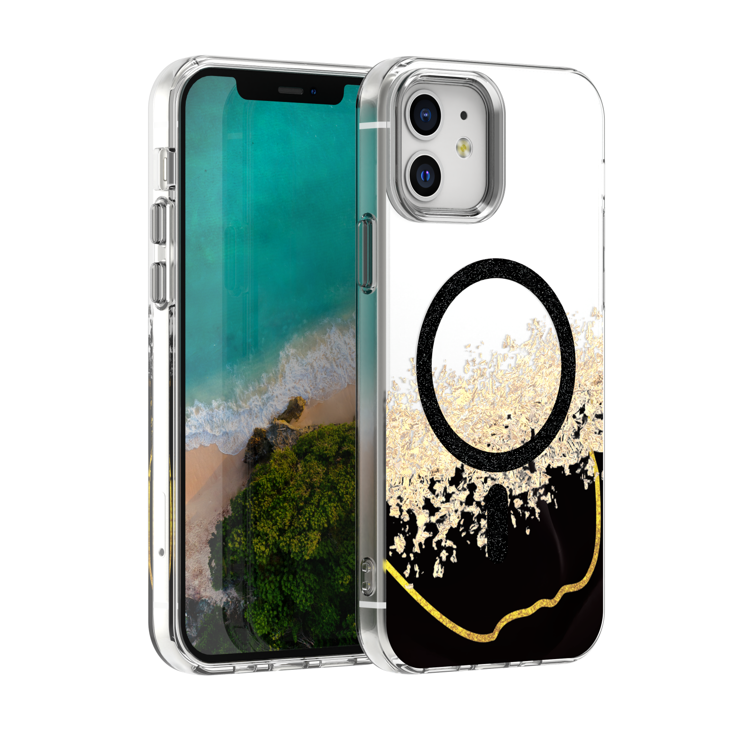 Epoxy Mag maciņš iPhone 12 / 12 Pro 6,1" melns