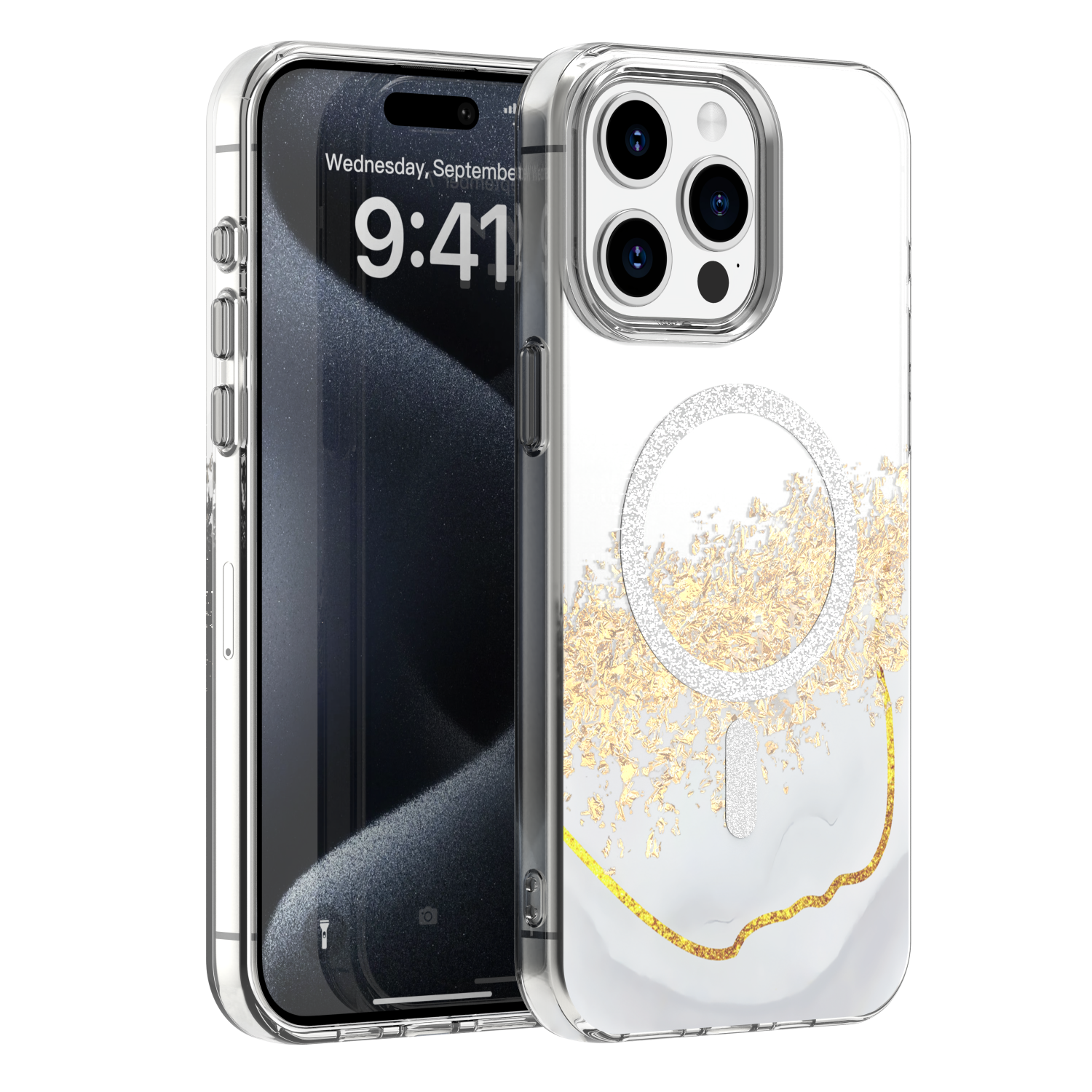 Epoxy Mag maciņš iPhone 14 Pro 6,1" balts