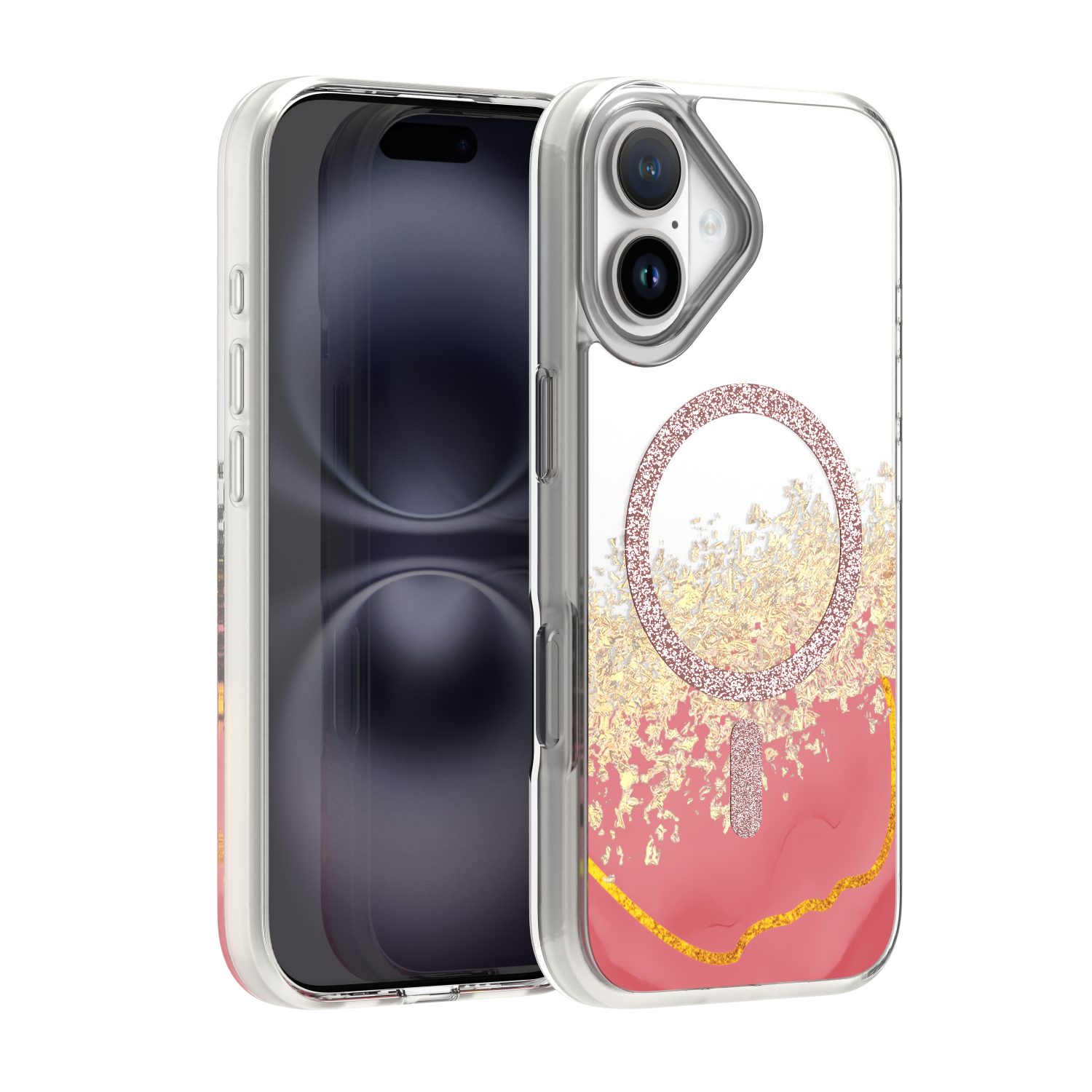 Epoxy Mag maciņš iPhone 16 6,1" rozā