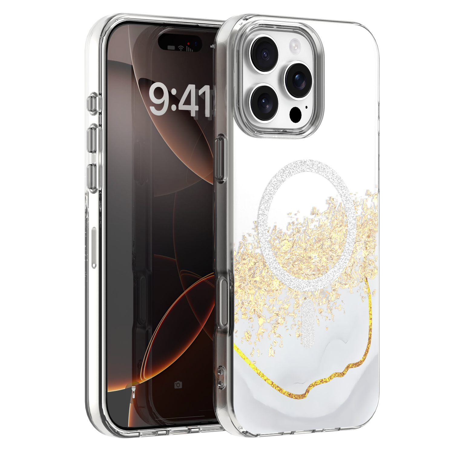 Epoxy Mag maciņš iPhone 16 Pro Max 6,9" balts